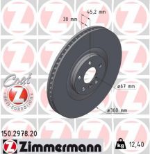 Zimmermann 150.2978.20 - Brzdový kotúč -