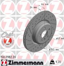 Zimmermann 150.2982.20 - Brzdový kotúč -