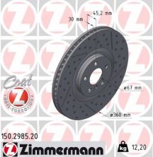 Zimmermann 150.2985.20 - Brzdový kotúč -