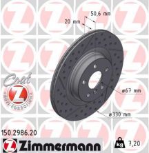 Zimmermann 150.2986.20 - Brzdový kotúč -
