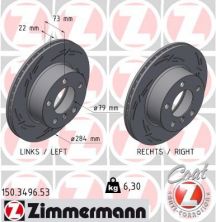 Zimmermann 150.3496.53 - Brzdový kotúč -