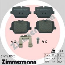 Zimmermann 21474.165.2 - Brzdové platničky -