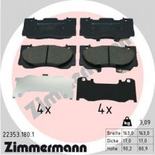Zimmermann 22353.180.1 - Brzdové platničky -