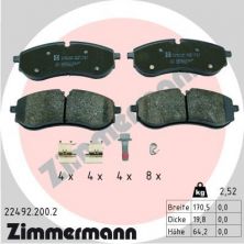 Zimmermann 22492.200.2 - Brzdové platničky -
