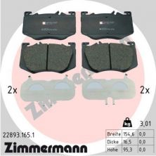 Zimmermann 22893.165.1 - Brzdové platničky -