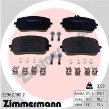 Zimmermann 22962.180.2 - Brzdové platničky -
