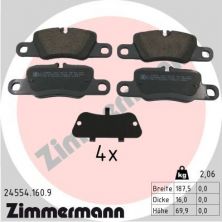 Zimmermann 24554.160.9 - Brzdové platničky -