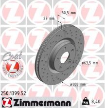 Zimmermann 250.1399.52 - Brzdový kotúč -