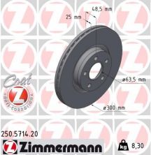 Zimmermann 250.5714.20 - Brzdový kotúč -