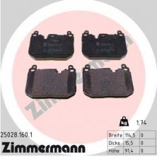 Zimmermann 25028.160.1 - Brzdové platničky -