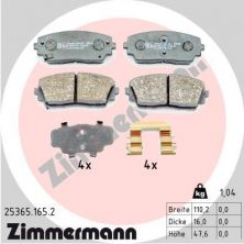 Zimmermann 25365.165.2 - Brzdové platničky -