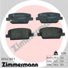 Zimmermann 26142.160.1 - Brzdové platničky -
