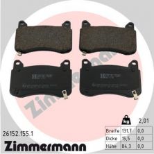 Zimmermann 26152.155.1 - Brzdové platničky -