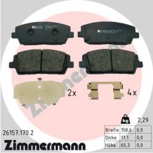 Zimmermann 26157.170.2 - Brzdové platničky -
