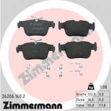 Zimmermann 26206.160.2 - Brzdové platničky -