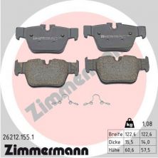 Zimmermann 26212.155.1 - Brzdové platničky -
