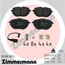 Zimmermann 26268.180.2 - Brzdové platničky -