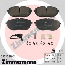 Zimmermann 26270.190.2 - Brzdové platničky -
