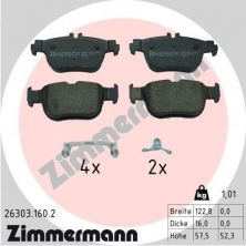 Zimmermann 26303.160.2 - Brzdové platničky -