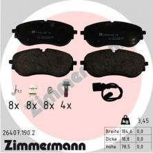 Zimmermann 26407.190.2 - Brzdové platničky -