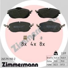 Zimmermann 26579.190.2 - Brzdové platničky -
