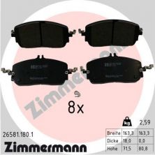 Zimmermann 26581.180.1 - Brzdové platničky -