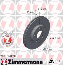 Zimmermann 280.3198.20 - Brzdový kotúč -