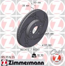 Zimmermann 285.3516.55 - Brzdový kotúč -