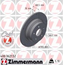 Zimmermann 400.3621.52 - Brzdový kotúč -