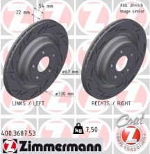 Zimmermann 400.3687.53 - Brzdový kotúč -