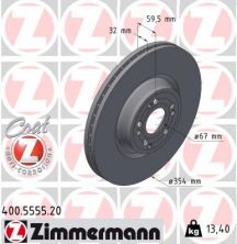 Zimmermann 400.5555.20 - Brzdový kotúč -