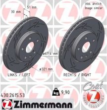 Zimmermann 430.2615.53 - Brzdový kotúč -
