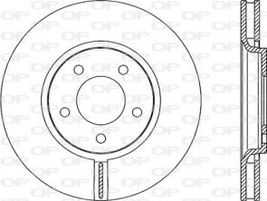 Open Parts BDR1981.20 - Brzdový kotúč -