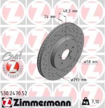 Zimmermann 530.2470.52 - Brzdový kotúč -