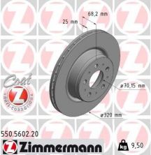 Zimmermann 550.5602.20 - Brzdový kotúč -