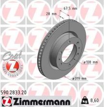 Zimmermann 590.2833.20 - Brzdový kotúč -