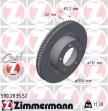 Zimmermann 590.2835.52 - Brzdový kotúč -
