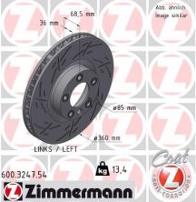 Zimmermann 600.3247.54 - Brzdový kotúč -