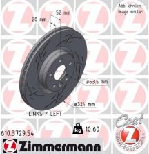 Zimmermann 610.3729.54 - Brzdový kotúč -