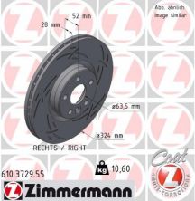 Zimmermann 610.3729.55 - Brzdový kotúč -