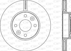 Open Parts BDR1985.20 - Brzdový kotúč -