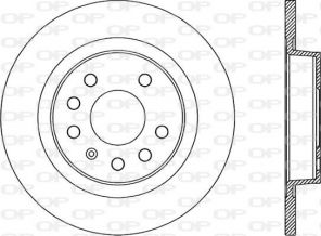 Open Parts BDR1989.10 - Brzdový kotúč -