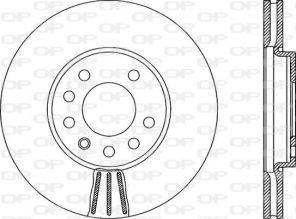 Open Parts BDR1991.20 - Brzdový kotúč -