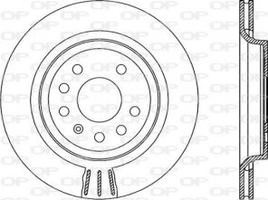 Open Parts BDR1992.20 - Brzdový kotúč -