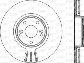 Open Parts BDR1999.20 - Brzdový kotúč -
