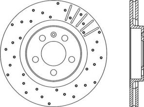 Open Parts BDRS1666.25 - Brzdový kotúč -