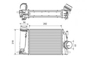 Valeo 818293 - Chladič plniaceho vzduchu -