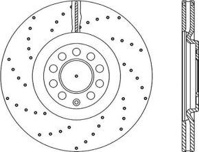 Open Parts BDRS1744.25 - Brzdový kotúč -