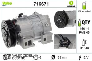 Valeo 716671 - Kompresor -
