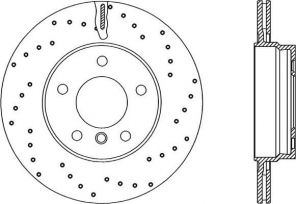 Open Parts BDRS1758.25 - Brzdový kotúč -